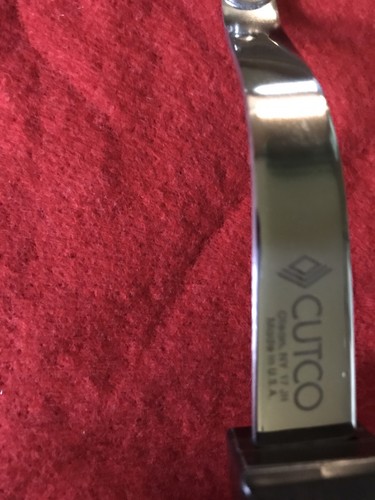 Cutco, Basting Spoon, Turning Fork, Knife & Fork Tray New