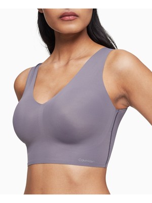

CALVIN KLEIN Intimates Серый бюстгальтер без косточек, QF4708