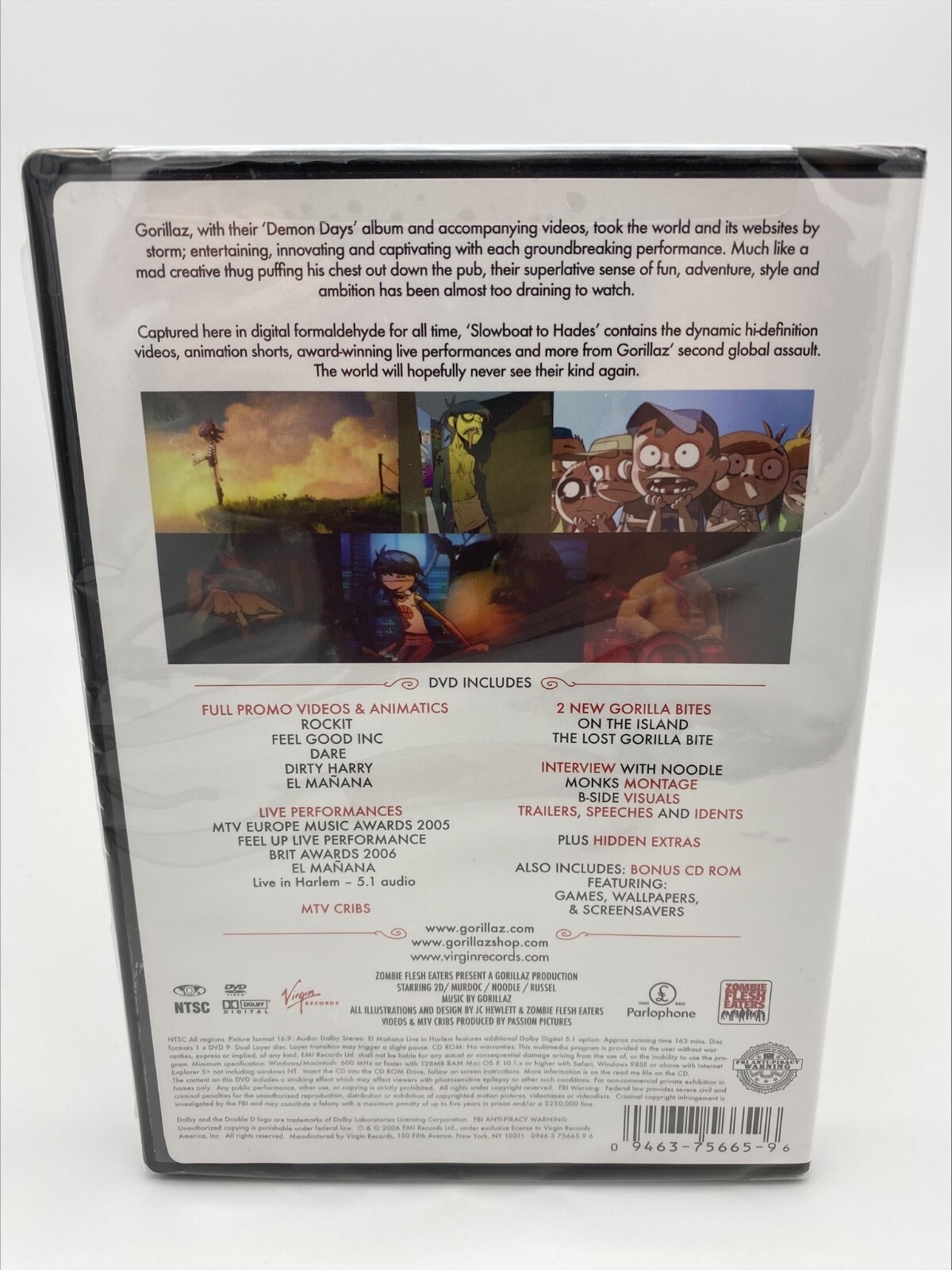 Gorillaz - Phase 2: Slow Boat to Hades (DVD, 2006, Includes Bonus