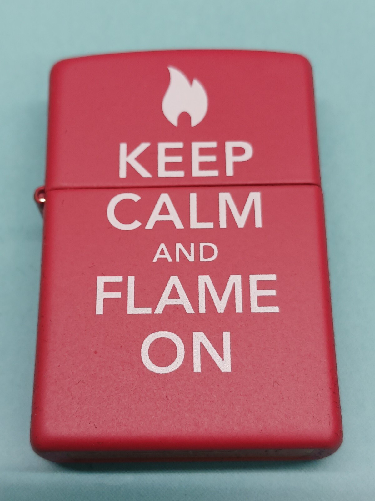 Zippo 28671 Keep Calm and Flame On Red Matte | eBay