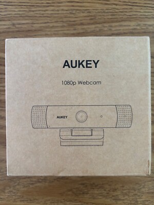 AUKEY Overview Full HD Video 1080p Webcam, Black, 4.75''x4.75''x2''