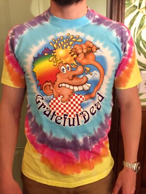 NEW Grateful Dead Europe 72 Ice Cream Kid Garcia TIE DYE t-shirt Deadhead M-2XL