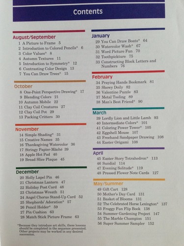 Abeka Art B 2 Book Lot #1073100 Drawing/Color Theory/Seasonal/Art Appreciation