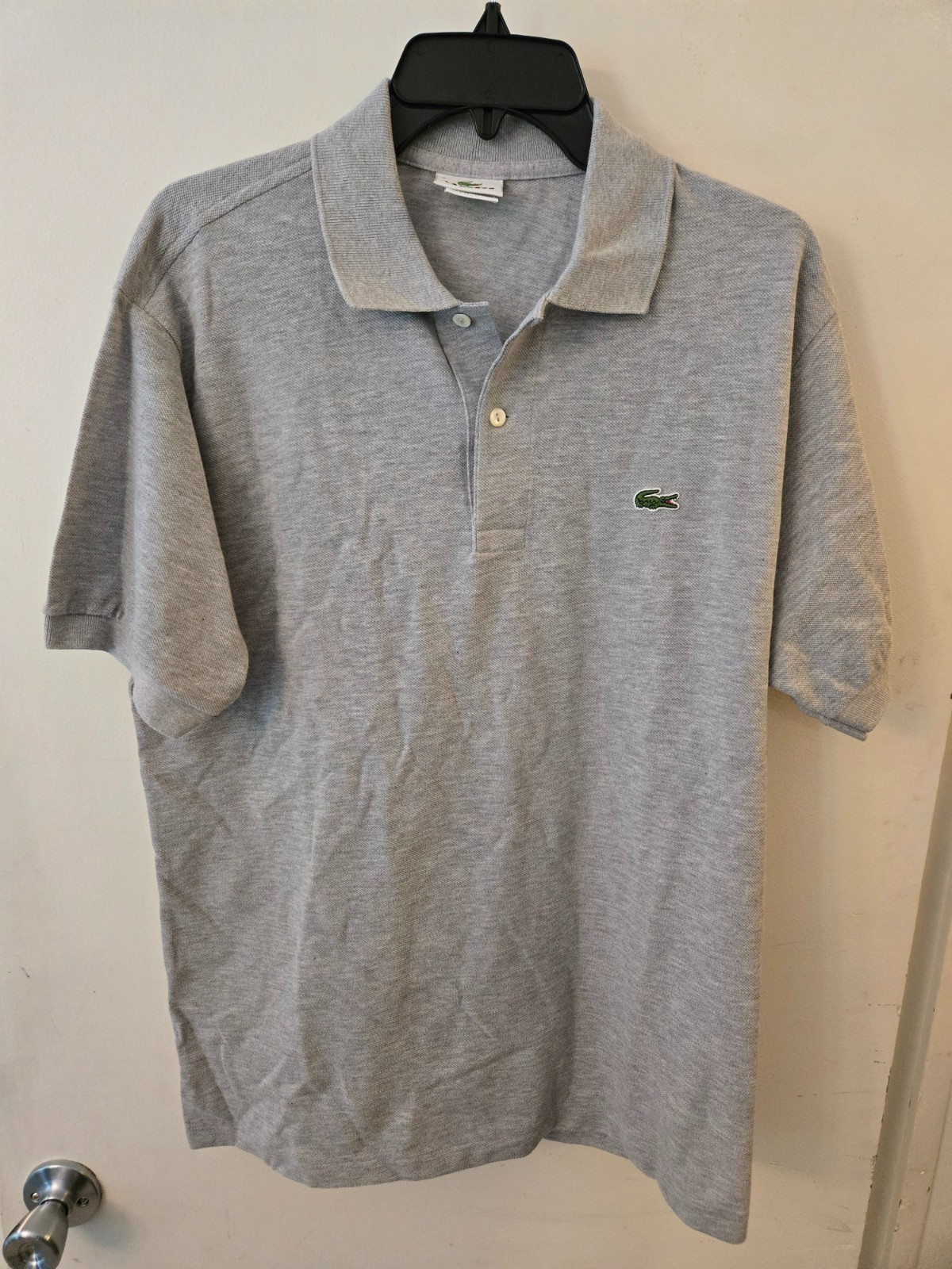 IZOD LACOSTE L USA製 USED VTG 80s IZOD LACOSTE Patron Polo Shirt 100% Cotton Turquoise