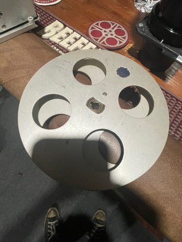 16mm 400” Hollywood Aluminum Heavy Duty Split Reel. Vg Solid.