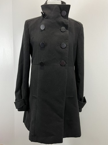 ジャケット・アウター SUNSEA BLACK DOUBLE-BREASTED COAT SUNSEA BLACK DOUBLE-BREASTED COAT