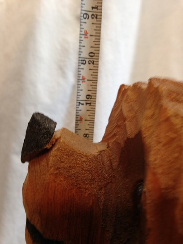 Bear Chainsaw Carving wooden log cabin decor rustic art 19.5