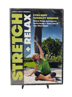 Jessica Smith - Stretch + Relax DVD: 5 Full Body Short Flexibility Sessions. NEW