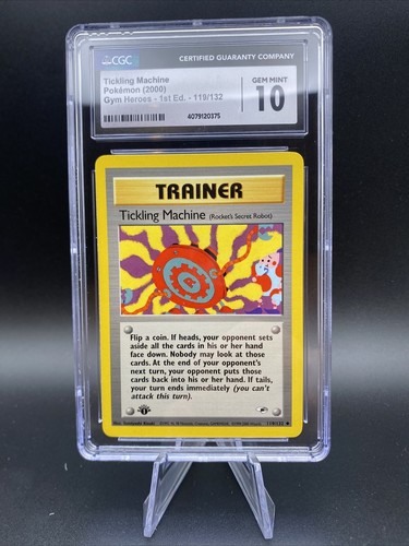 希少 Mr.G COLLECTIKBLE TIKI 193/2000 2000 Pokemon Gym Heroes 1st Edition Tickling Machine 119/132