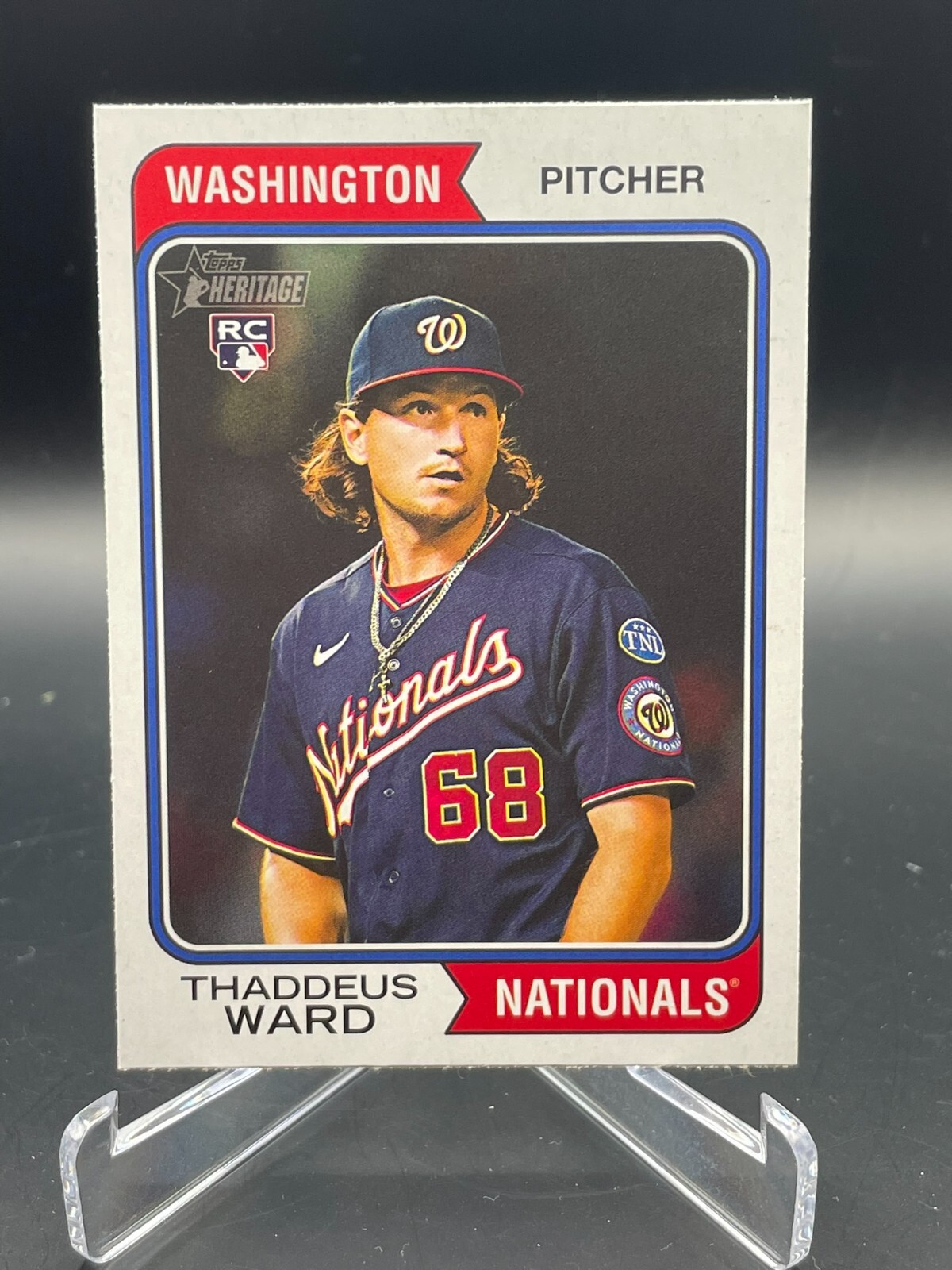 2023 Topps heritage High Number #576 Thaddeus Ward Nationals