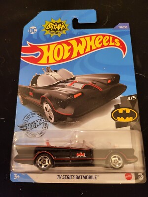 2019 Hot Wheels #197 BATMAN 4/5 TV SERIES BATMOBILE Black Near Mint WORLDWIDE