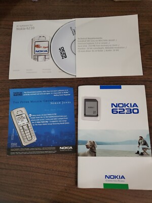 Nokia 6230 User Guide/Manual/Memory Card Original with Software Installation CD