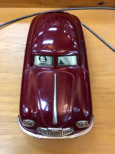 Gescha Auto Fox Porsche 356 Coupe Tinplate/Mechanical 1:18