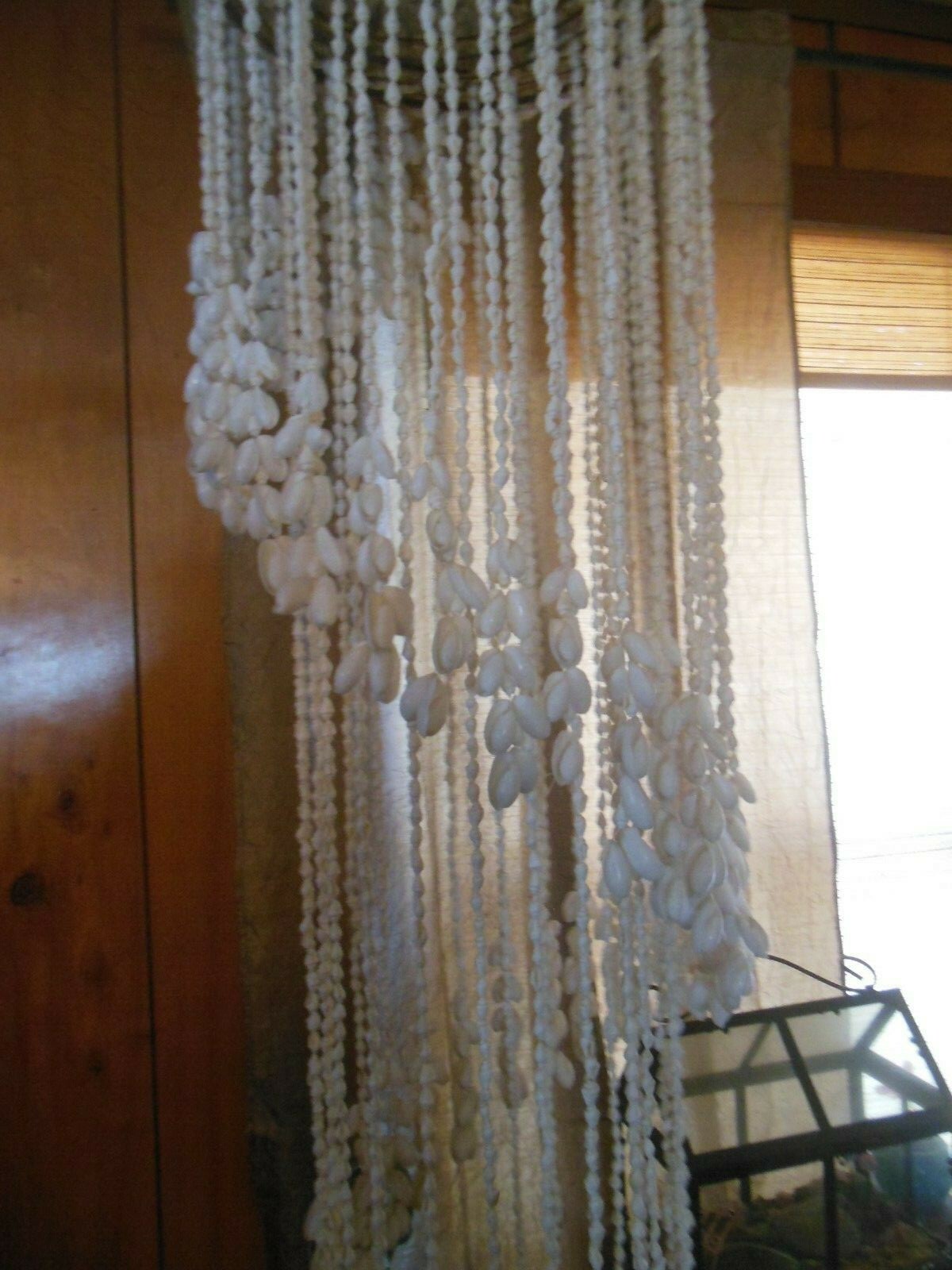 Vintage Large Macrame Style Seashell Hanging  Beach Decor Art 54”