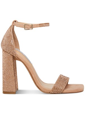 

STEVE MADDEN Женские розовые босоножки на каблуке Tiaa с квадратным носком, размер 6,5 м, Розовый, TIAA02S1