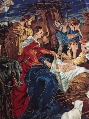 Cranston Print Works Christmas Nativity quilt  panel.  36x45 Mary Joseph Jesus