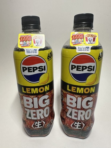 PEPSI LEMON BIG ZERO SODA 2025 JAPANESE LIMITED EDITION *2