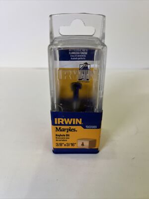Irwin Tools 1900989 Marples Keyhole Router Bit with 3/8'' Diameter, 1/4'' Shank