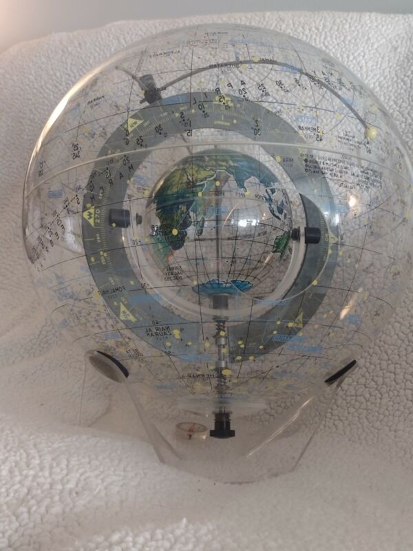1977 Farquhar "Earth in Space" Globe ~ Celestial Transparent Globe ~ Very Rare!