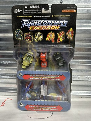 TRANSFORMERS ENERGON Adventure & Sea Mini-Con Team Set 2003. New MOSC