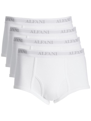 

ALFANI Intimates 5 Pack Белые эластичные трусы с двойным мешочком Fly Underwear Трусы, Белый, 100032686MN
