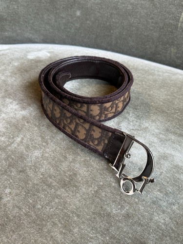 Christian Dior レザー ベルト ヴィンテージ 赤　　ゴールドレッド Christian Dior(クリスチャンディオール) リバーシブルレザー