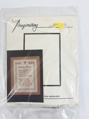 Imaginating Mother Prayer Counted Cross Stitch Kit 188592 Mom Embroidery Vintage