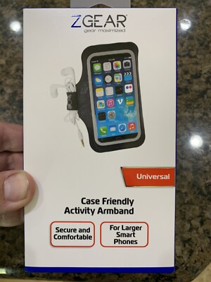 ZGear Secure Fit Workout , Biking & Running Armband Universal Large Devices New