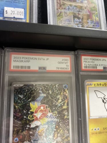 PSA10 Magikarp 080/073 AR sv1a Triplet Beat Pokemon Card PSA10 Magikarp 080/073 AR sv1a Triplet Beat Pokemon Card
