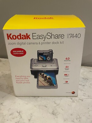 NEW Kodak DX7440 Digital Camera, Printer Dock Kit 