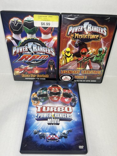 Power Rangers DVD Lot of 3 Mystic Force RPM Turbo Movie | eBay