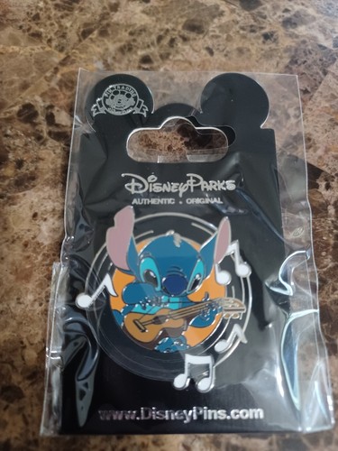 Disney Trading Pin STITCH PLAYING GUITAR VINYL RECORD MUSIC Lilo and Stitch