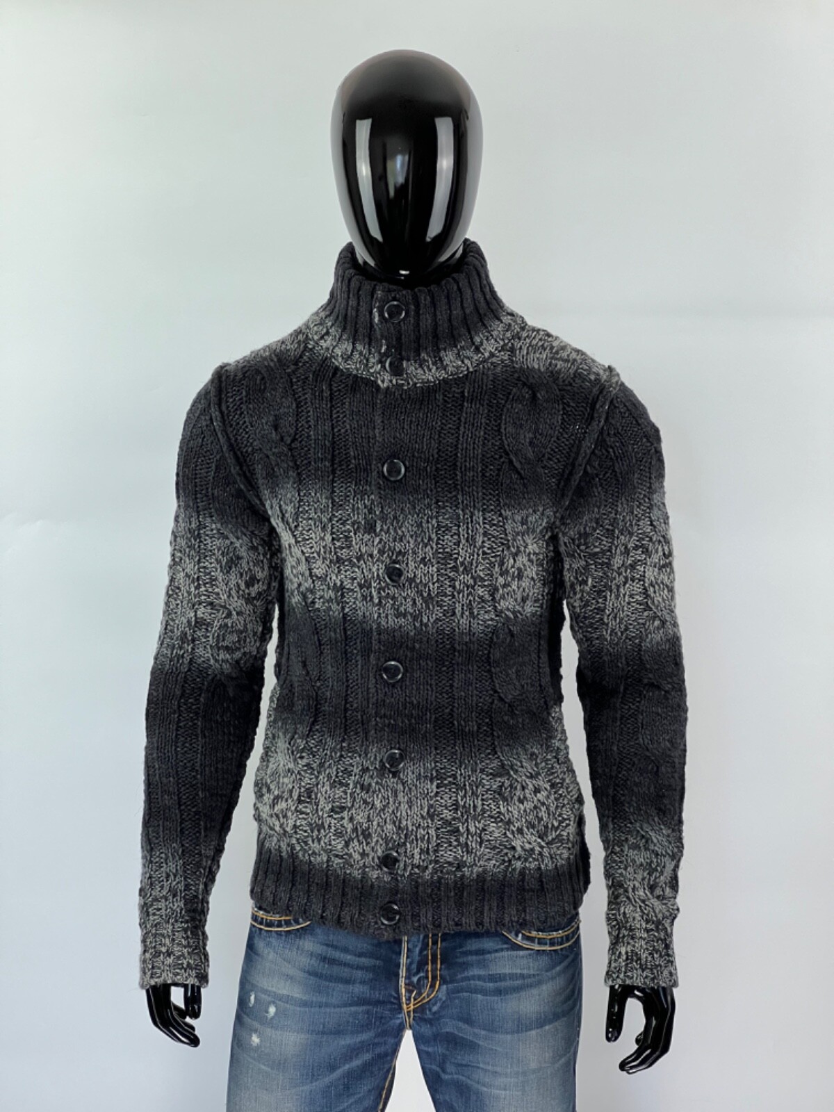 DOLCE & GABBANA ニットカーディガン グレー DOLCE & GABBANA グレー系ニットカーディガン
