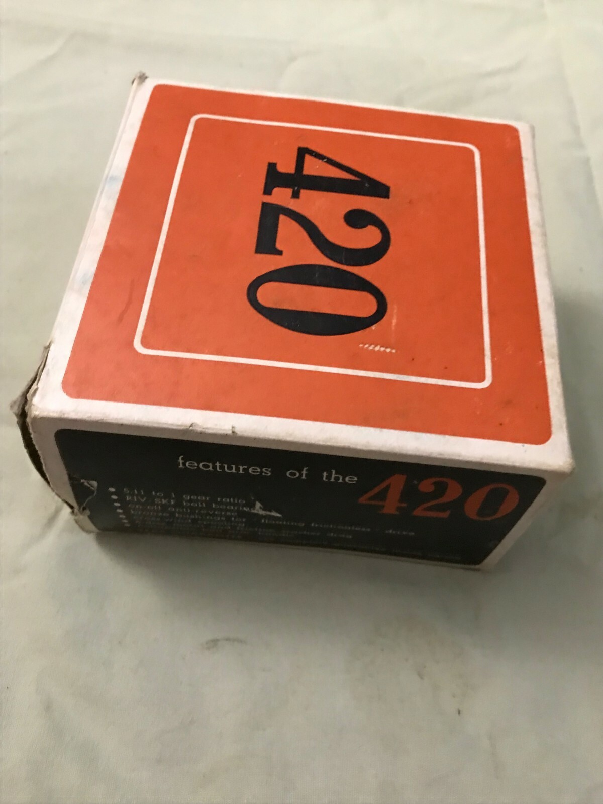 Vintage Sears Ted Williams model 420 Spinning Reel in original box Fishing