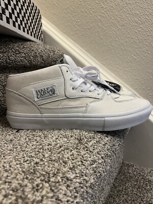 VANS SKATE HALF CAB DAZ WHITE OUT SHOE SIZE 12