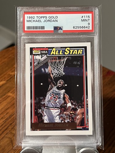 1992 Topps GOLD ALL STAR PSA 9 マイケルジョーダン 1992 Topps GOLD Michael Jordan All Star #115 PSA 9 MINT
