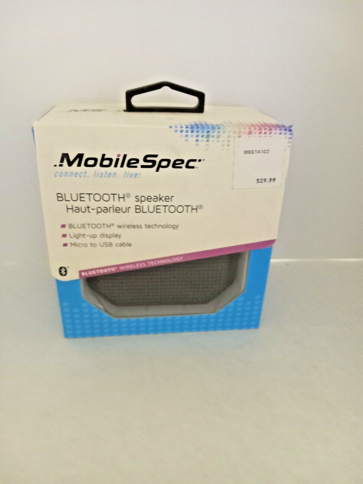 Mobilespec hotsell bluetooth speaker