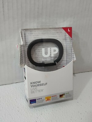 jawbone UP fitness tracker L APPLE Android black wear sync act move sleep eat
