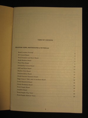 Lowrey Organ Symphonic Holiday TGS-1 Service Manual Schematics Parts TGS 1