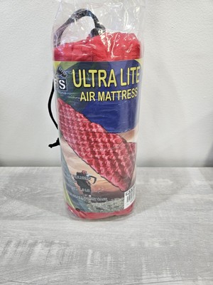 WFS Ultra-Lite Air  Sleeping Pad Mat   NEW  Red 25'' 85'' Backpacking 