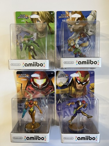 Nintendo Switch - amiibo  フォックス　未開封　5個セット Link Fox Samus Captain Falcon Nintendo Amiibo Figure Super