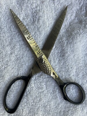 Unique Multi Purpose Vintage 7  Sewing Craft Scissors with 3'' Rule made in USA