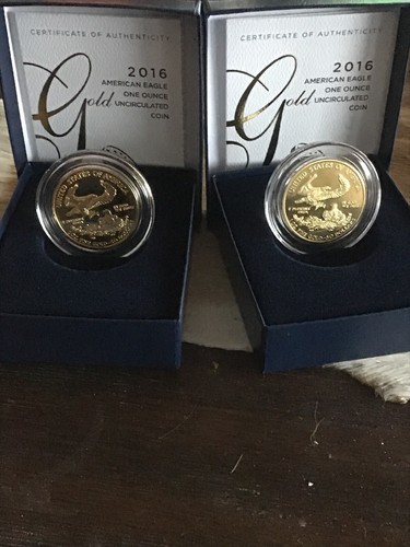 2016 W American Gold Eagle (1 oz) $50 Unc.Box & COA