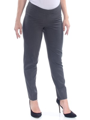 

Женские серые прямые брюки ANNE KLEIN без защипов, Серый, 10568974