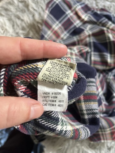 Vintage Eddie Bauer Men's Medium Plaid Warm Flannel Shirt 100% Cotton WPL 9647