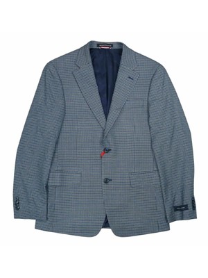 

TOMMY HILFIGER Мужской темно-синий однобортный блейзер в клетку, Navy