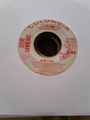 STEVE LAWRENCE  45 BEWITCHED / I WILL WAIT FOR YOU ( PROMO )