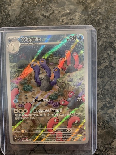Pokemon - Wugtrio 224/091 - Paldean Fates - Shiny Holo Rare