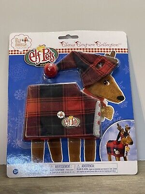 Elf on the Shelf Pet Red Plaid Fa-La-La Reindeer Pajamas PJs Claus Couture