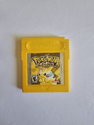 Pokémon Yellow Version Special Pikachu Edition AUTHENTIC-(Game Boy, 1999)